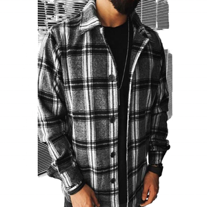 Nouvelle Arrivée T-shirts Décontractés à Manches Longues pour Hommes, à Carreaux, avec Poches, Imprimés, Style Formel, Tissu Dobby, Fourniture ODM, Automne, du Pakistan - Product Image 1