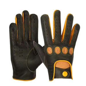 Guantes de Conducción Profesionales de Alta Calidad en Cuero, con Logotipo Personalizado Impreso, Guantes de Conducción con Cuero Genuino - Product Image 1