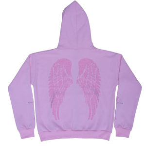 Nouveaux sweats à capuche pour hommes en coton pur, avec strass, fermeture éclair, coupe oversize, écologiques, doux et confortables, pour l'hiver, vente en gros - Product Image 2