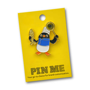 ผลิตเข็มกลัดโลหะคุณภาพสูงตามสั่ง ลายการ์ตูนสัตว์เคลือบเงา - Product Image 3