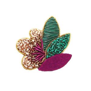 Broches décoratives personnalisées de haute qualité en tissu indien brodé de dessins animés, options aimantées ou à coudre - Product Image 2