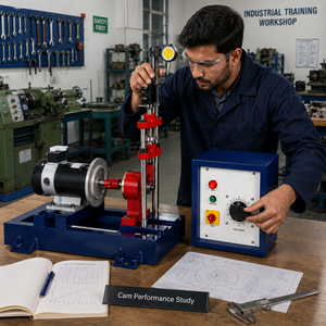 Aparato de Análisis de Cámara |   Entrenador de mecanismo de leva y seguidor de velocidad variable |   Máquinas y Equipos de Laboratorio de Ingeniería Mecánica - Product Image 2