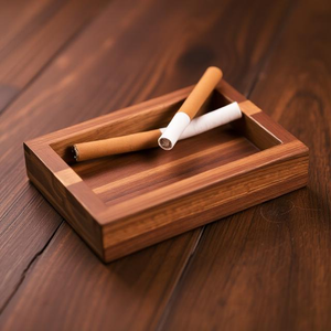 Cendrier en bois portable |   Accessoire de fumage léger pour l'extérieur - Product Image 3