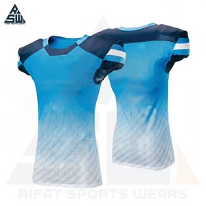 เสื้อฟุตบอลอเมริกันสีแดงแบบกำหนดเอง แขนสั้น คอวี ระบายอากาศได้ดี ผ้าตาข่าย ป้องกันแบคทีเรีย เสื้อซ้อม ชื่อทีม 00 ด้านหน้า - Product Image 6