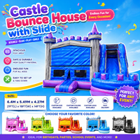 Château gonflable avec toboggan, 21FT x 18FT x 14FT, grand château de saut pour enfants, château gonflable pour fêtes et événements scolaires