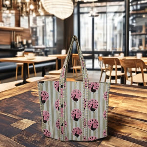 Nouveaux sacs fourre-tout à bandoulière en coton 100% pour femmes, faits à la main, fermeture éclair, sac de shopping surdimensionné, été, Saint-Valentin - Product Image 3