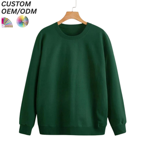 Mens Cotton Solid Knitted Embroidered Vintage Sweatshirt Pullover Casual Lounge Style Comfortable <b>Fabric</b> Breathable Custom Logo - Product Image 3