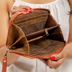 Elegante Cartera de Mano de Cuero con Piel de Vaca Estilo Vintage para Mujer, Hecha a Mano, Moda Occidental, Bolso Multiusos, Accesorio de Verano - Product Image 6
