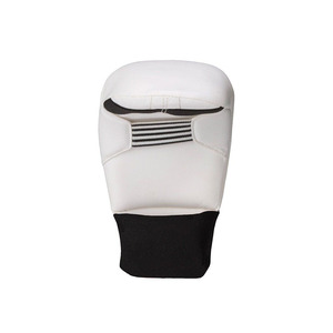 ถุงมือชกมวย PU สีขาว อุปกรณ์ฝึกศิลปะการต่อสู้ที่ทนทานสำหรับทุกเพศ - Product Image 6