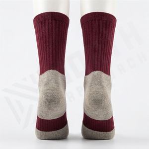 Outdoor Thick <b>Merino</b> Wool Hiking Socks Moisture Wicking Sports Crew Customized Color Breathable Athletic Thermal Warm Winter - Product Image 2