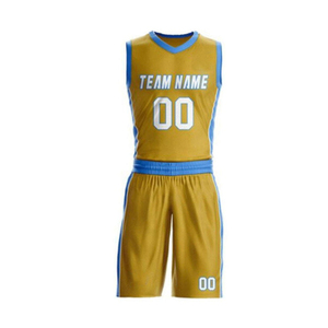 Best Quality Basketball Uniform Sports Custom Made 100% Polyester New Design Basketball Uniform Sets for Online Sale - Product Image 2