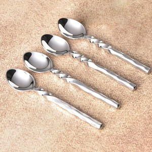Modern Design Metal Spoon <b>Set</b> for Serving Cooking and Eating - Product Image 2