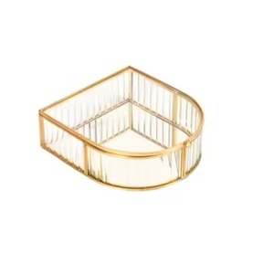 Boîte à bijoux de style vintage à 3 compartiments, boîte de rangement en métal pour bagues, boucles d'oreilles, colliers, accessoires - Product Image 5