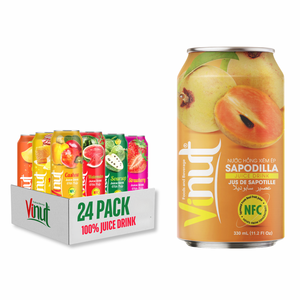 Sapodilla เครื่องดื่มน้ำผลไม้330มล. เวียดนามเครื่องดื่มปราศจากน้ำตาลฉลากส่วนตัวตัวอย่างฟรี - Product Image 1