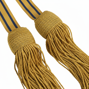 Cinturón Ceremonial de Estilo Británico de Primera Calidad, Personalizado, Mezcla de Mylar y Viscosa, con Borlas - Product Image 3