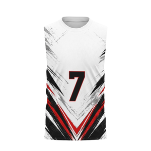 Conjunto de Camiseta y Pantalones Cortos Ajustados de Fútbol 7v7 para Niños Chevron, Cuello Redondo, Sin Mangas, Uniforme Juvenil Personalizado con Nombre y Número del Jugador - Product Image 3