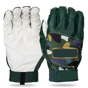 Wholesale Custom Made Baseball Batting Gloves Custom Leather High Quality Comfortable Breathable Lightweight Left Closure <b>Hook</b> - Product Image 3