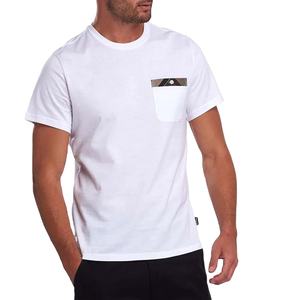 T-shirts en mélange de coton imprimé poche longueur des manches Style t-shirt tricoté à manches courtes hommes femmes filles dames t-shirt extensible - Product Image 1