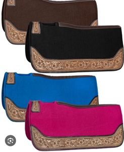 Équipement d'équitation de qualité supérieure 2026 : tapis en feutre de laine avec patch en cuir de harnais DD de haute qualité et doublure en peau de mouton et coton gel - Product Image 1