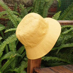 Chapeau Bob Unisexe en Toile de Coton Couleur Unie Décontracté Printemps-Été pour Adulte Taille et Impression Personnalisables - Product Image 3