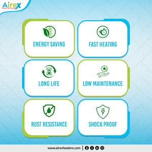 Calentador de Agua/Caldera Eléctrico de Inmersión Airex de 5000 Vatios, Comercial e Industrial, de Acero Inoxidable, Ahorrador de Energía - Product Image 3