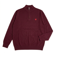 Sweat-shirt unisexe en molleton mélangé coton, col ras du cou, demi-zip, coupe oversize, style streetwear, hiver, décontracté et tendance