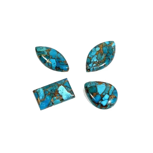 Piedra Natural Turquesa Azul Howlite, Cristal Mixto en Formas Variadas, Gema Suelta Cabujón, Cristal Curativo, Gema en Todas las Formas, Cabujón - Product Image 4