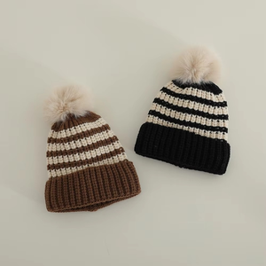 <b>Plain</b> Winter Beanie <b>Cap</b> Flexible Knit Design Comfortable Daily Wear Outdoor Casual Headwear Accessory - Product Image 3