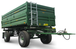 Remolque de granja de freno mecánico de transportador basculante trasero de doble eje de 10 toneladas de alta calidad a un precio excelente - Product Image 4