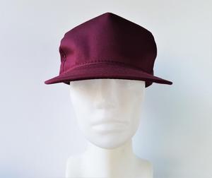 Casquette de baseball personnalisée en twill bordeaux, casquette à 5 panneaux, couleur unie, casquette à visière plate, casquette de baseball décontractée unisexe pour hommes et femmes - Product Image 1