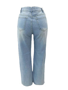 Custom Ladies <b>Baggy</b> Pant Fashionable Denim <b>Jeans</b> Loose Fit Trendy <b>Women</b> Casual wear Ladies <b>Baggy</b> Stylish <b>Jeans</b> Pants - Product Image 6