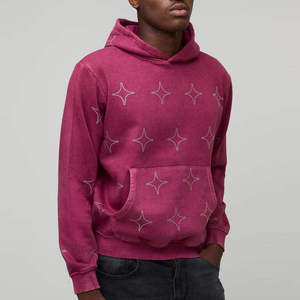 Sudadera con Capucha Oversize de Algodón 100% para Hombre con Pedrería, Estilo Urbano Ecológico, con Cristales Premium - Product Image 1