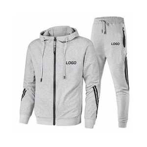 Ensemble sweat-shirt à capuche noir et pantalon de jogging, couleur unie, survêtement décontracté, manches longues, fermeture à cordon, coupe régulière, adulte - Product Image 2