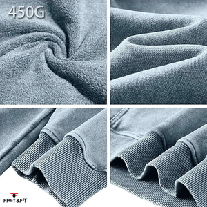 เสื้อฮู้ดฟลีซผู้ชายแบบย้อมสีเอซิด ปักโลโก้ตามสั่ง คุณภาพสูง ขายดี ผลิตในปากีสถาน - Product Image 6