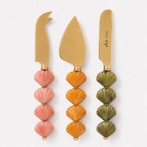 Ustensiles en résine et en laiton de fabrication indienne, couteau, cuillère, fourchette, vaisselle élégante de haute qualité pour restaurants, cadeaux d'affaires - Product Image 1