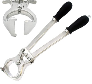 Alicates de castración de animales, herramientas de acero inoxidable de superficie lisa, fácil de operar con diseño antideslizante para granja de animales - Product Image 4