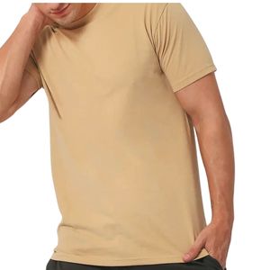 Camiseta de Hombre Personalizada al por Mayor OEM ODM, 180GSM, Corte Regular, Poliéster/Algodón, Ecológica, Antipilling, Informal, Estilo Urbano para Verano - Product Image 3