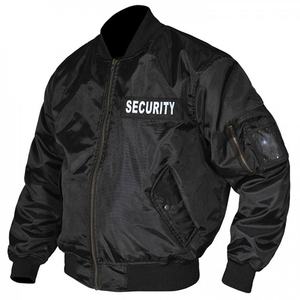 Chaqueta DE SEGURIDAD negra personalizada del fabricante para el uniforme de guardia de seguridad de invierno - Product Image 1
