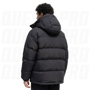 Blouson matelassé surdimensionné personnalisé pour homme – Manteau d'hiver décontracté matelassé à capuche en poly-duvet de haute qualité – Vente en gros OEM – Imperméable et chaud - Product Image 2