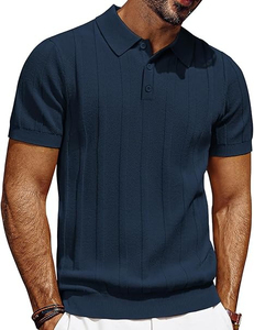 Nuevo diseño de última moda, camisetas polo de punto con botones para hombre, camisetas polo para hombre más vendidas, camisetas polo ligeras para venta en línea - Product Image 1