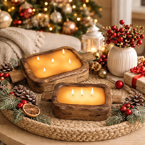 Handcrafted Rustic Square Wooden <b>Tea</b> <b>Light</b> Holder for Home Decor Easter & Christmas Parties Winter Decor - Product Image 1