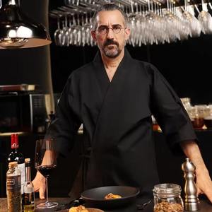 Uniformes de Chef Japoneses de Verano, Ropa de Trabajo de Manga Corta Tejida para Hombres y Mujeres, para Restaurantes de Sushi, Cocina y Bar - Product Image 2