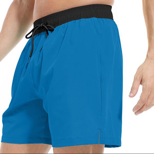 Shorts de sport 2 en 1 pour hommes, haute élasticité, cordon de serrage, tissu polyester et élasthanne de qualité supérieure, design moderne, vente en gros - Product Image 3