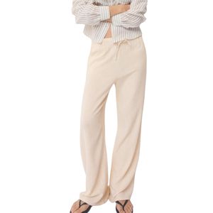 Custom Women Vintage Wide Leg Casual Pants High Elastic Ankle <b>Trousers</b> OEM ODM Wholesale Fashion Wear - Product Image 2