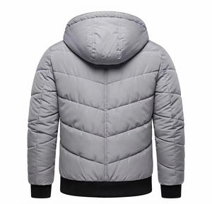 Chaqueta Acolchada Slim Fit para Hombre, Invierno, Formal, Gruesa, 100% Nailon, Impermeable, Cortavientos, Cierre de Cremallera, Color Sólido, Corte Regular - Product Image 5