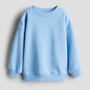 Sweat-shirt uni marron caramel à col rond, coupe droite décontractée, manches longues et bordures côtelées aux poignets et à l'ourlet, pour un usage quotidien - Product Image 2