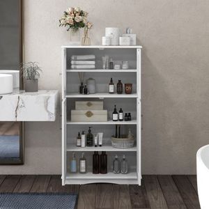 Mobile da bagno a 4 porte con ripiani regolabili mobili da bagno Premium - Product Image 2