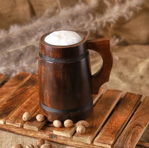Elegant Wooden <b>Mug</b> Best Quality Premium Handmade Durable Stylish Coffee Tea Drinking Cup for Home Use - Product Image 1