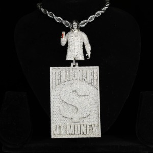 จี้ฮิปฮอปแบบ Iced Out เงินแท้ 925 ประดับโมอิสซาไนต์ รูปตัวการ์ตูน พร้อมจี้ชื่อสั้น สำหรับผู้ชาย ผ่านการทดสอบเพชร - Product Image 4