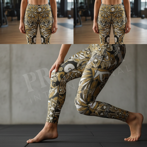 100% High Quality Polyester Fabric Custom Printed Yoga <b>Leggings</b> for <b>Women</b> Seamless Stretch Fitness Gym Running Quick Dry Pants - Product Image 4